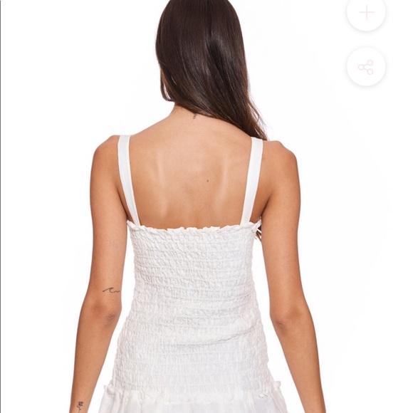 💥CLEARANCE!!💥 NWT Samba Shirred Strappy mini blanc - Picture 6 of 11